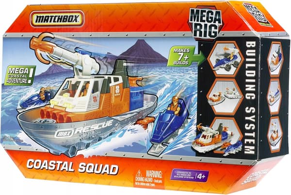 MATCHBOX COASTAL SQUAD MEGA SET COAST BOARD COASTAL SQUAD MEGA RIG