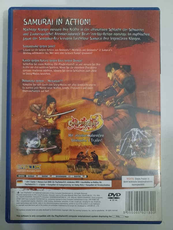 Onimusha Blade Warriors, PlayStation 2, PS2