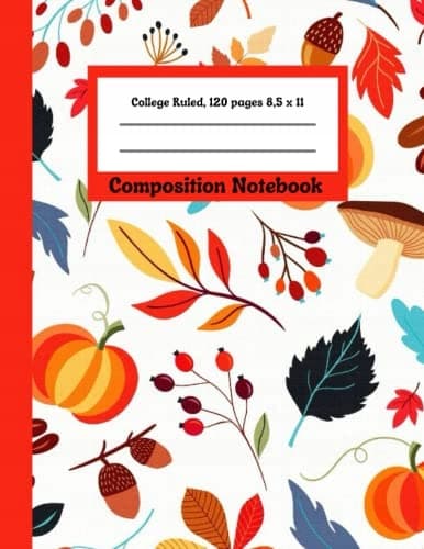 Halloween Composition Book: College-ruled notebook | Lined journal | 120