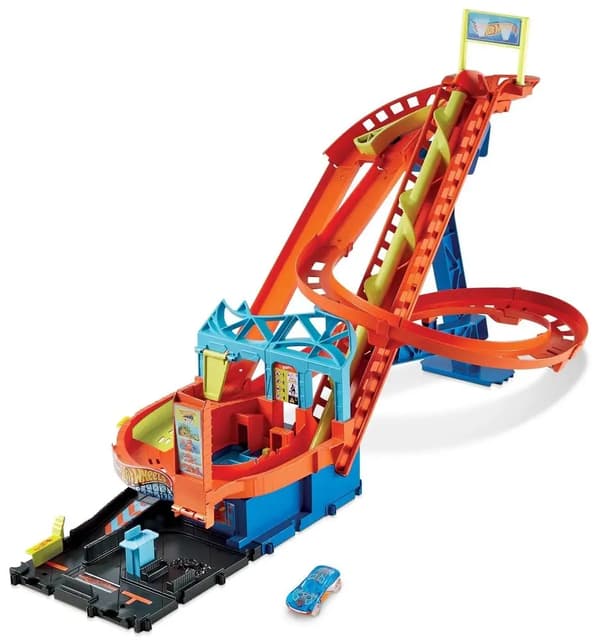 Hot Wheels Rally Rollercoaster Set with Motor HDP04