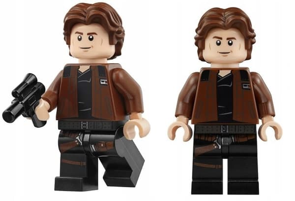 Lego figure @@@ HAN SOLO + WEAPON @@@ from set 75212