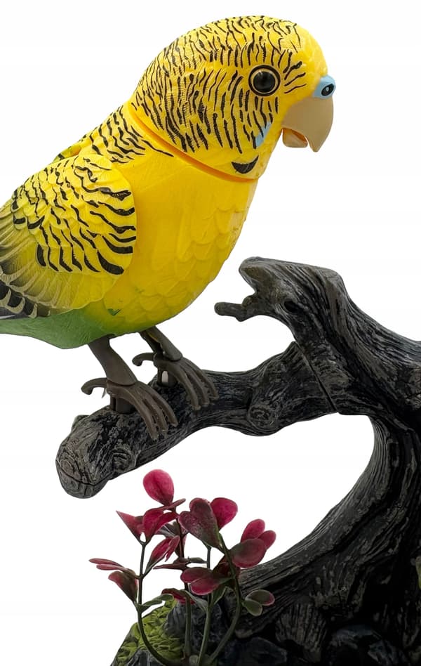 Interactive singing birds: budgerigars, battery-operated parrots, parrot 01