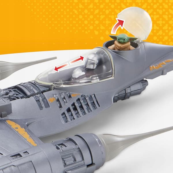 N-1 MANDALORIAN FIGHTER 43CM GROGU FIGURES SET