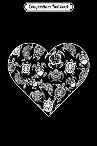 Composition Notebook: Zoo Keeper Gift – Valentine’s Day Heart Turtle Journal/N