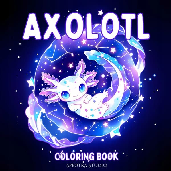 Axolotl Colouring Book