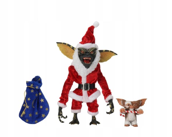 GREMLINS SANTA STRIPE AND GIZMO 7-INCH SCALE ACTION FIGURES [FIGURINE]