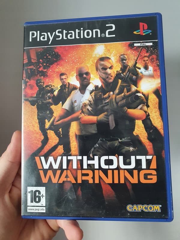 WITHOUT WARNING PS2 SET OF 3xA, CONDITION: VERY GOOD+