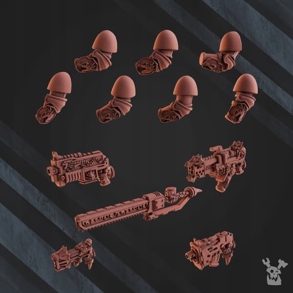 Anfallstrupp från Fire Lizard Warriors-orden x5 Dak