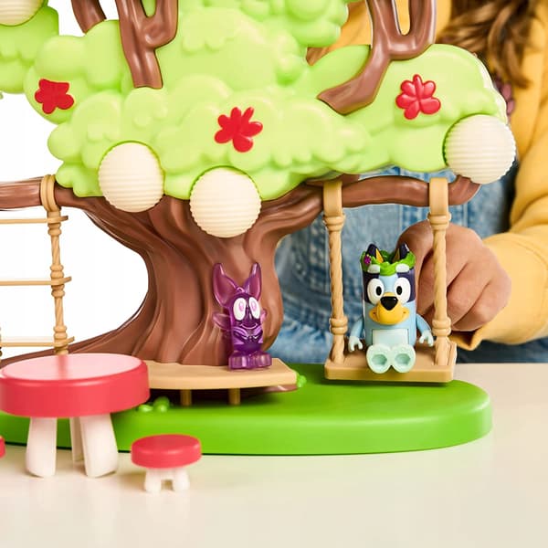 Bluey Treehouse Play Set with Figures and Accessories, 6-piece set, Moose, 3+