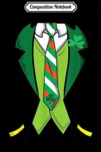 Composition Notebook: Irish Flag Necktie Men's and Boys' St Patrick's Day Journal