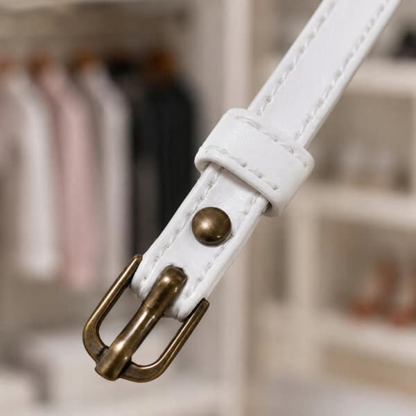 Action Figure Belt – Black with Gold Buckle