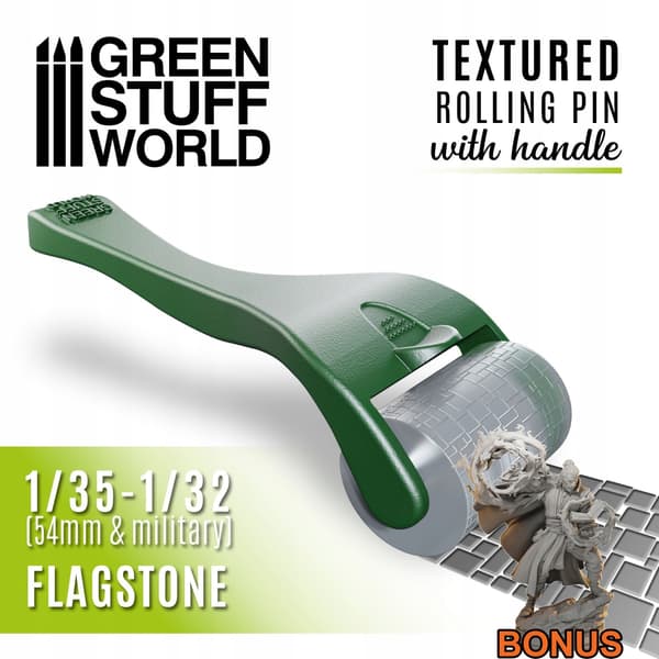 Green Stuff World Roller with Handle – Stone Panels
