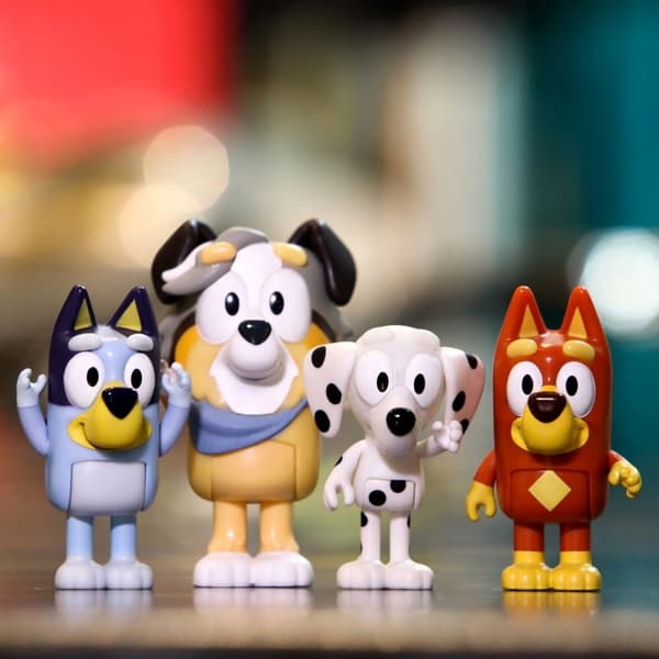 BLUEY Figure Set: SCHOOL PACK – Rusty, Chloe, Calypso and MOOSE