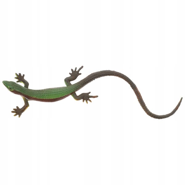 A brightly coloured lizard figurine for decoration and play