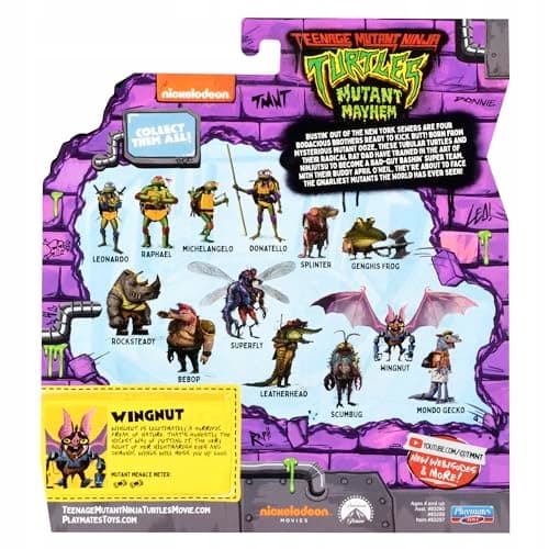 Teenage Mutant Ninja Turtles: Mutant Mayhem 4-inch Wingnut Basic Action Figure