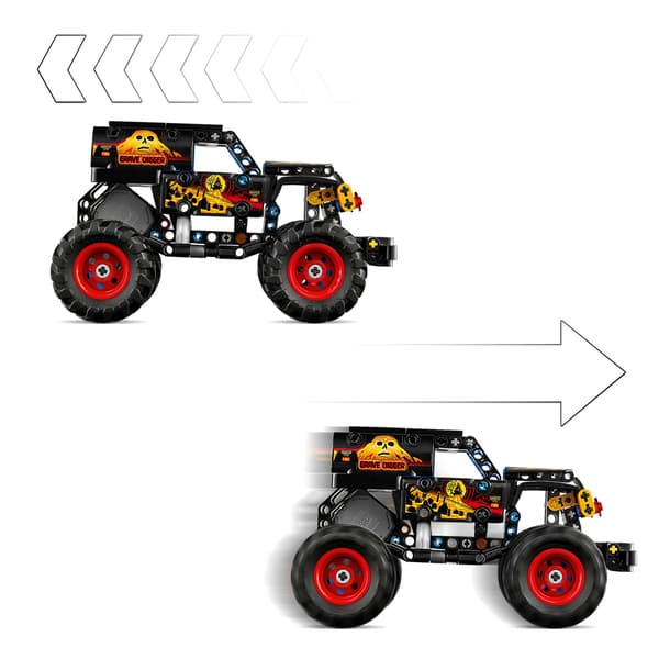 LEGO Technic 42219 Monster Jam Grave Digger: Fire and Ice 42219