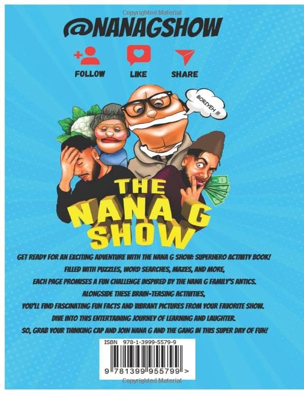 The Nana G Show Activity Book: Superhero Edition