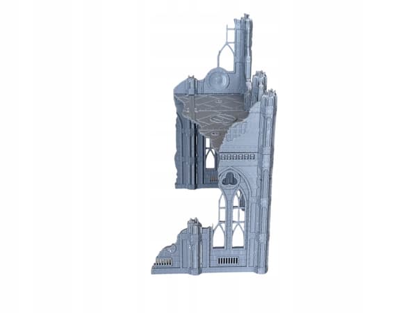 Gothic ruin, rectangular (U-shaped)