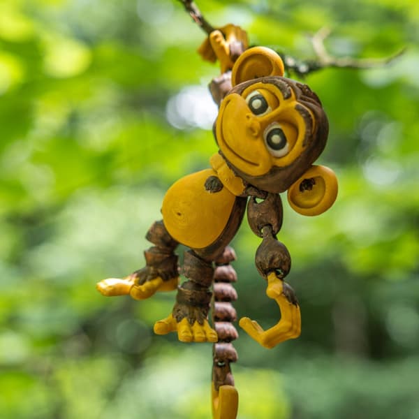 Monkey | 3D pop-up colouring book + paints and a paintbrush