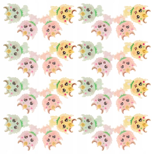 25 resin dragons for decorating mobile phone cases