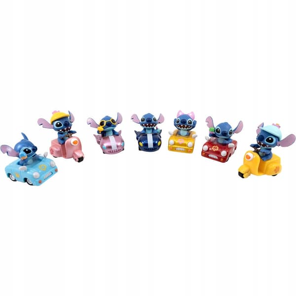 Disney STITCH Figurine in a motorised car (5)