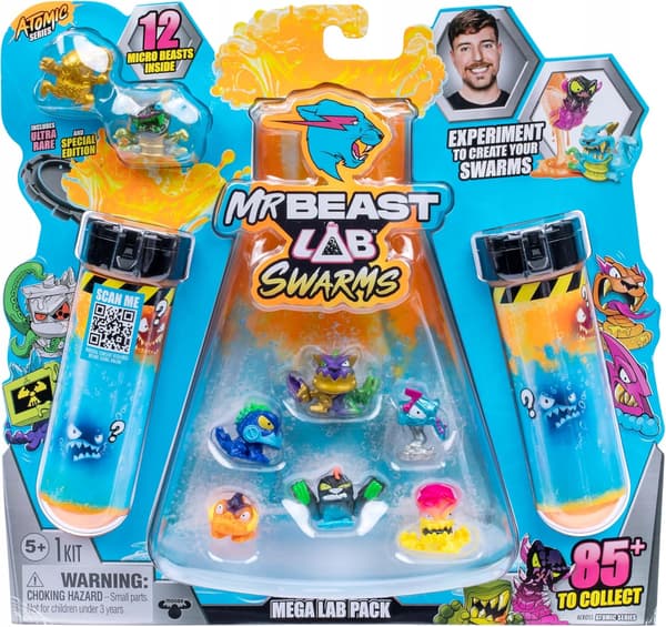 Mr. Beast Mega Lab Swarms 12-Pack Figurine Set – MrBeast Laboratory
