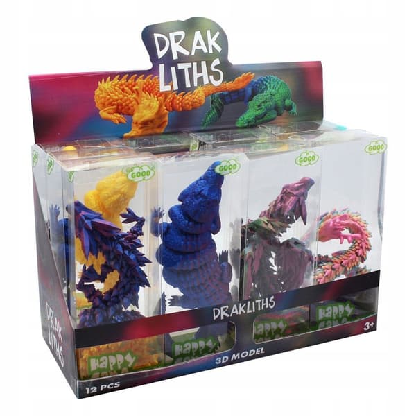 DARKLITHS 3D FIDGET TOY ANIMALS 15 CM DISPLAY (12)