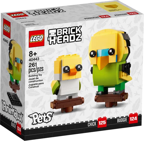 LEGO BRICKHEADZ SET - 40443 - COLOURFUL PARROT AND CHICK