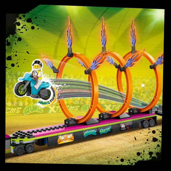 LEGO CITY 60357 Stunt Challenge – Lorry and Flaming Hoops