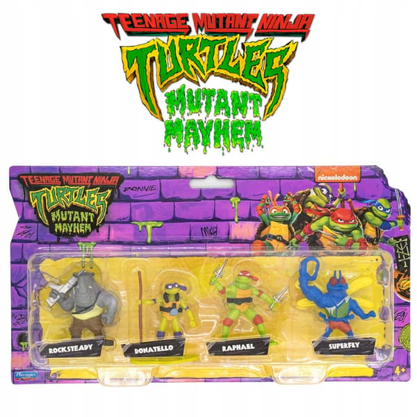 NINJA TURTLES: MUTANT MAYHEM 4-PACK X COLLECTIBLE FIGURE