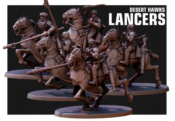 LANCERS x5 Red Pilgrim Miniatures