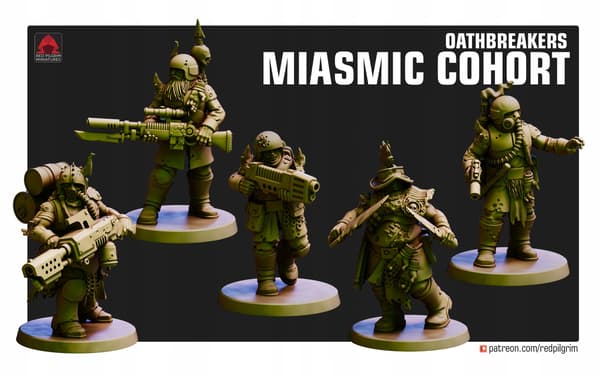 Oathbreakers Miasmic Cohort x5 Red Pilgrim Miniature