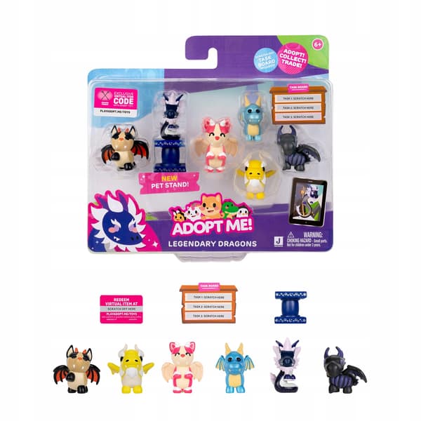 Adopt Me! Legendary Dragons 6-Figure Pack – Online Game – Exclusive Virtual