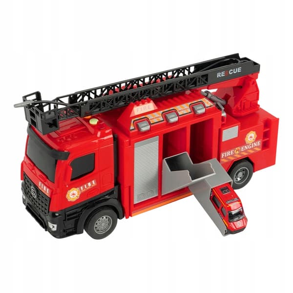 Toy fire engine, accessory set with lights and sounds