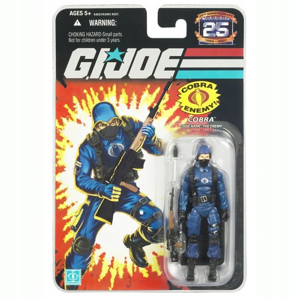 Cobra (The Enemy) action figure from the G.I. Joe (25th Anniversary) range
