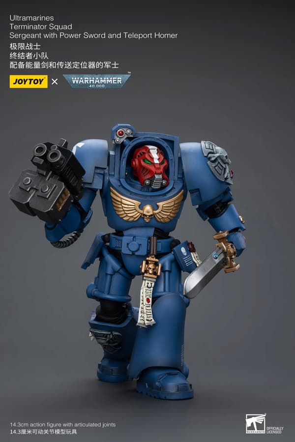 Ultramarines Terminator Squad Sergeant with Power Sword and Teleport Homer
