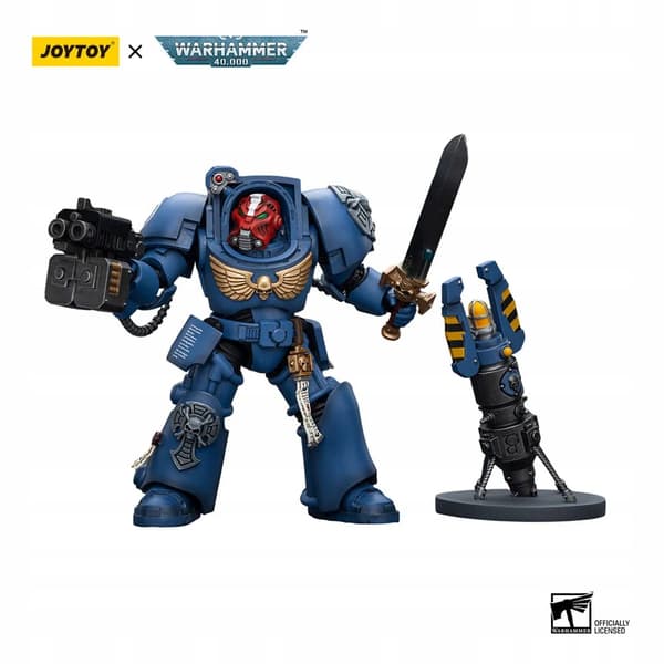 Ultramarines Terminator Squad Sergeant with Power Sword and Teleport Homer
