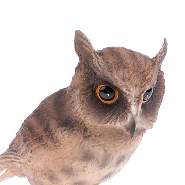 Realistic plastic owl Bird model Life Jungle Forest Ocean Animals Action
