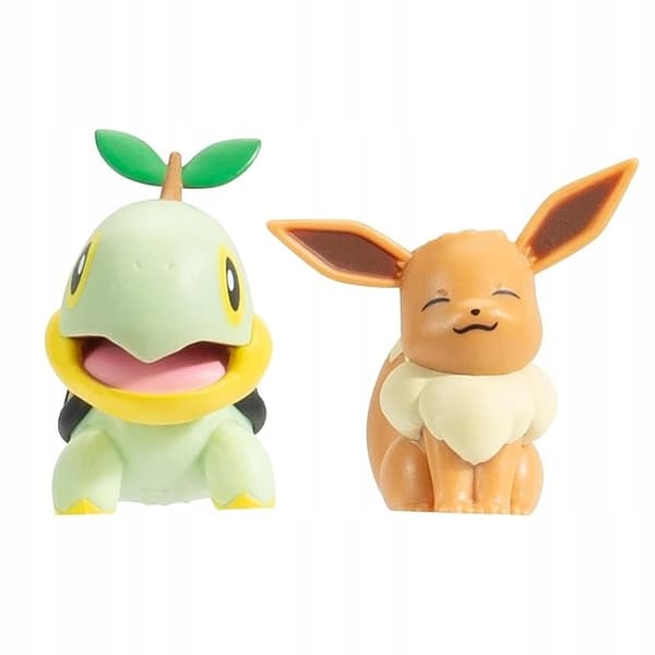 Pokémon Select AUTUMN FOREST Tree + 2 TURTWIG and EEVEE Figures PKW3683