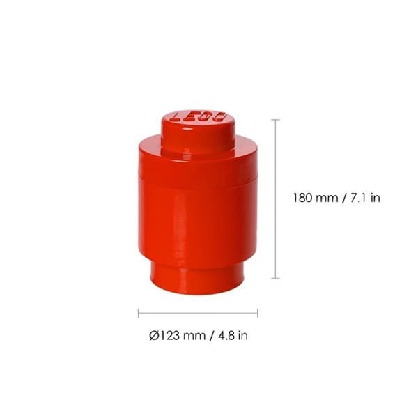 LEGO Storage Brick pen holder, red, for storage