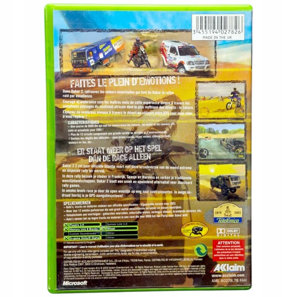 Paris-Dakar Rally 2 Xbox Classic