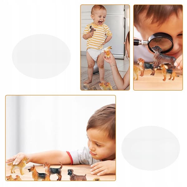 12 FUN RESIN MINI DOG FIGURINES FOR TODDLERS