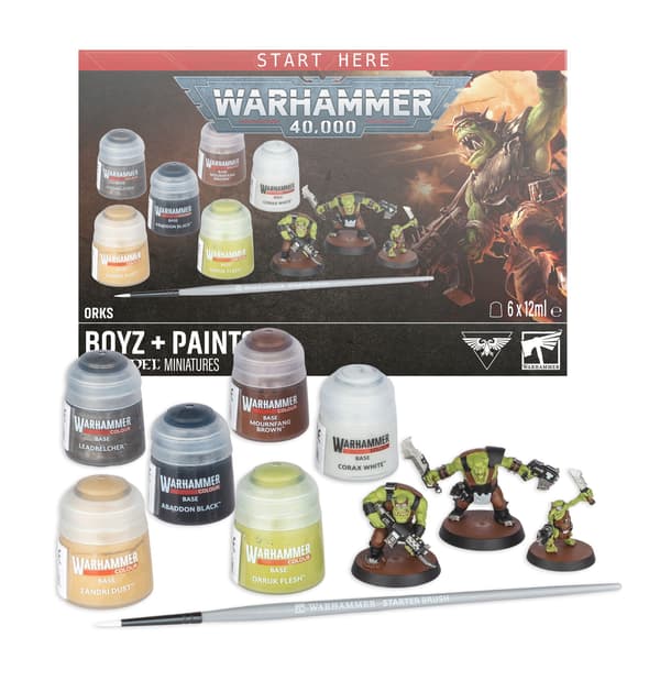 WARHAMMER 40000 ORKS FÄRGSET