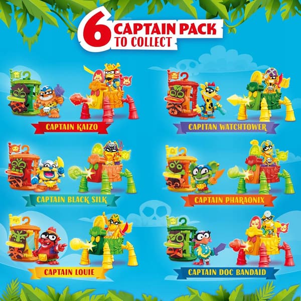 PIRATIX CAPTAIN PACK DOC BANDAID CRAZY JUNGLE FIGURINES