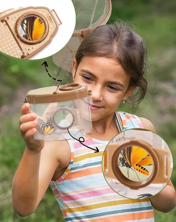 12-PIECE EXPLORER'S SET WITH BINOCULARS AND A WATCH WITH A COMPASS