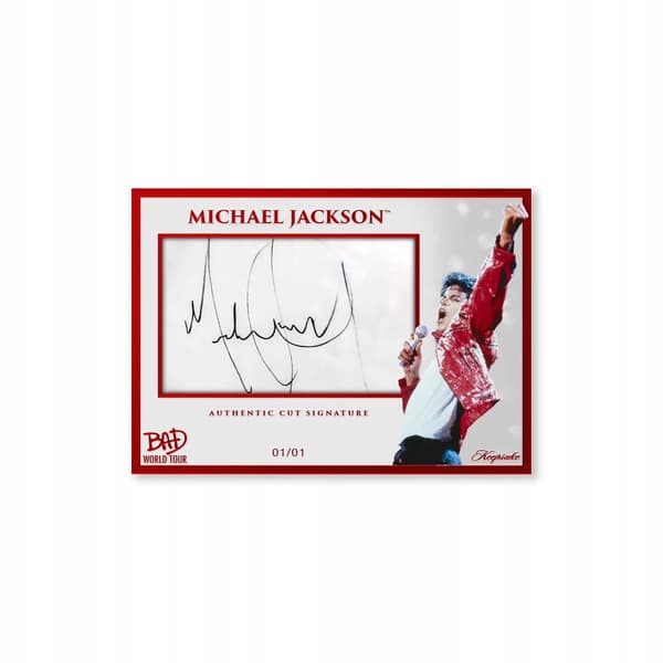 Michael Jackson Bad World Tour Keepsake Mini Box Cards – 4 PACKETS, 1 HIT