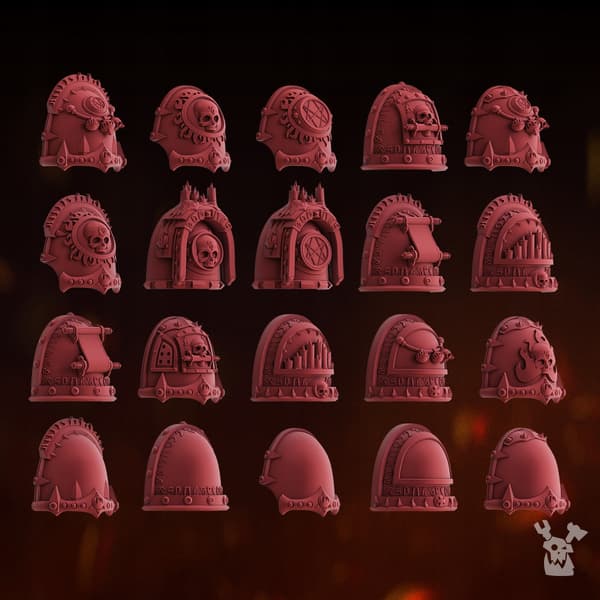 Fire Preachers Shoulder Pads Set x20 DakkaDakkaSto