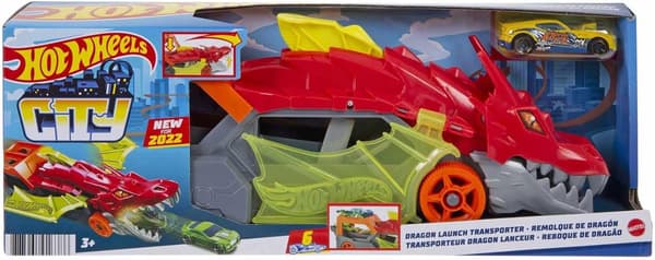 HOT WHEELS SMOK TRANSPORTER LAUNCHER + Hot Wheels car