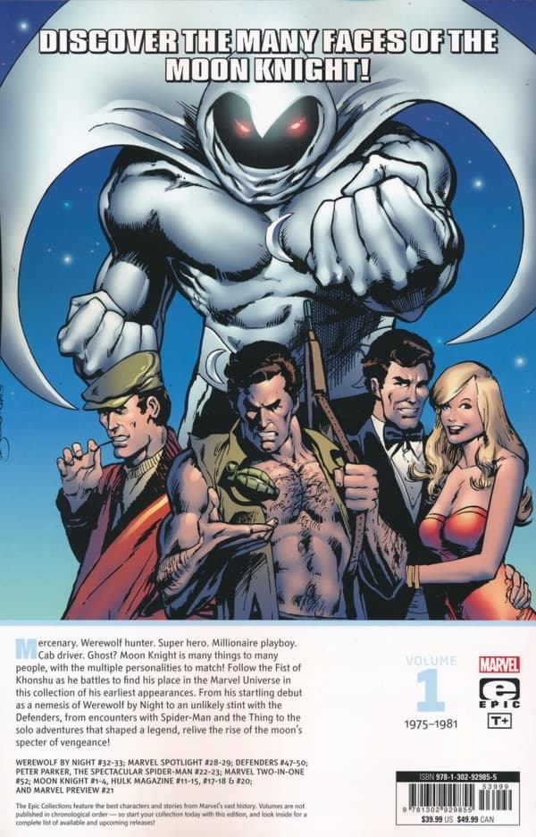 Moon Knight Epic Collection: Bad Moon Rising