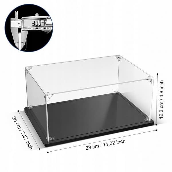 TRANSPARENT ACRYLIC DISPLAY CASE 28x20x12 – PROTECTS LEGO MODELS FROM DUST